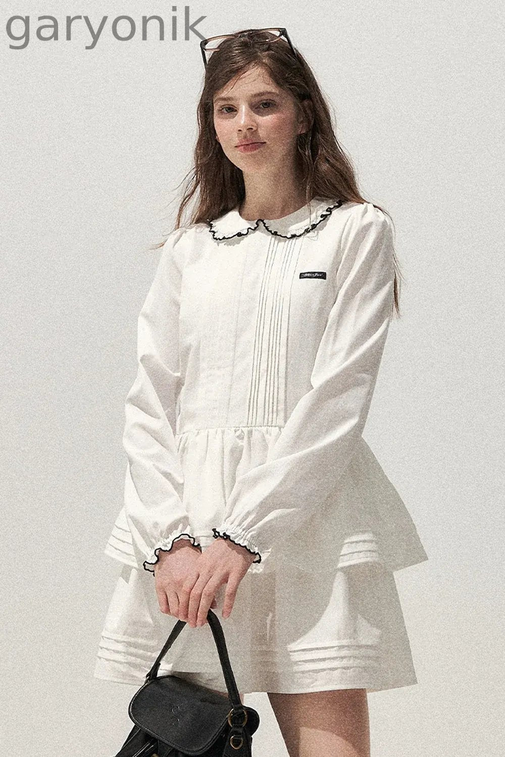 Tuck Pleated Cake Dress