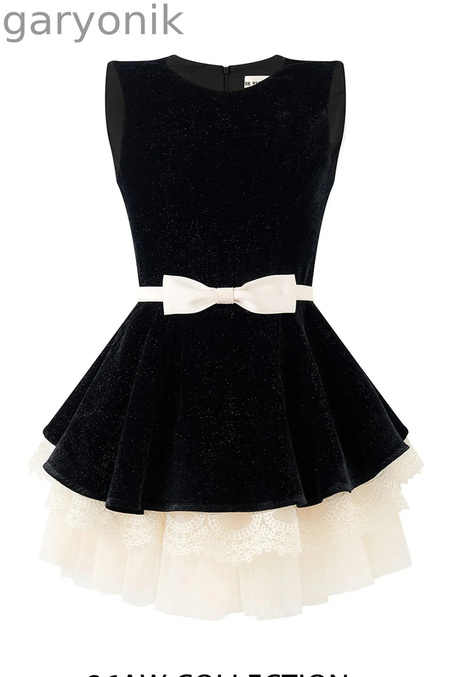 Shimmering Hepburn Style Velvet Princess Dress