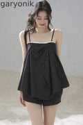 Flowing Light Camisole Top and Shorts Set-Up