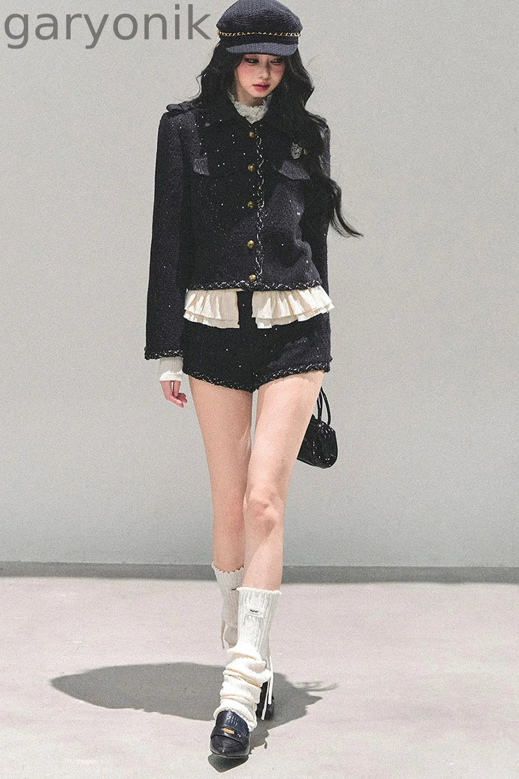 Tweed Style Rich Girl Three-Piece Set-Up