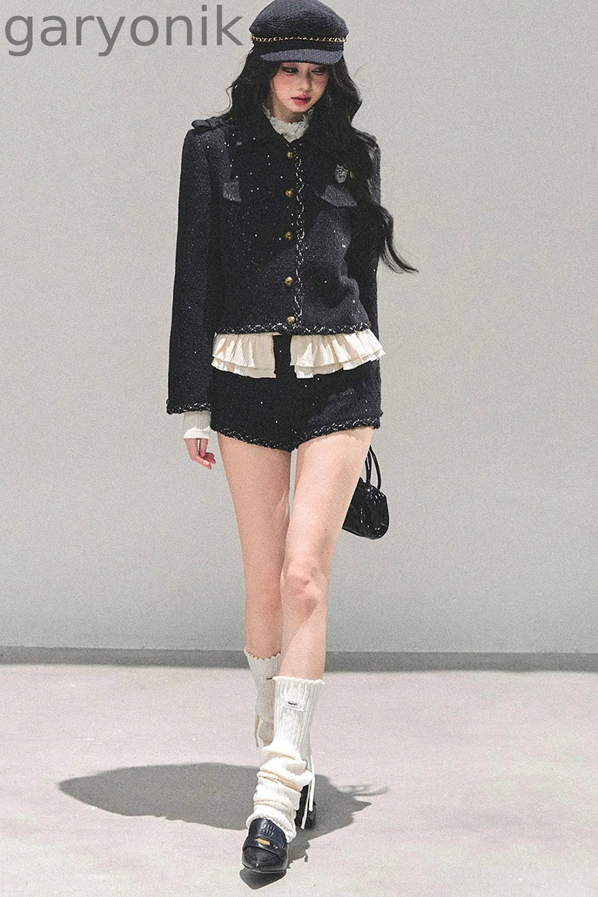 Tweed Style Rich Girl Three-Piece Set-Up