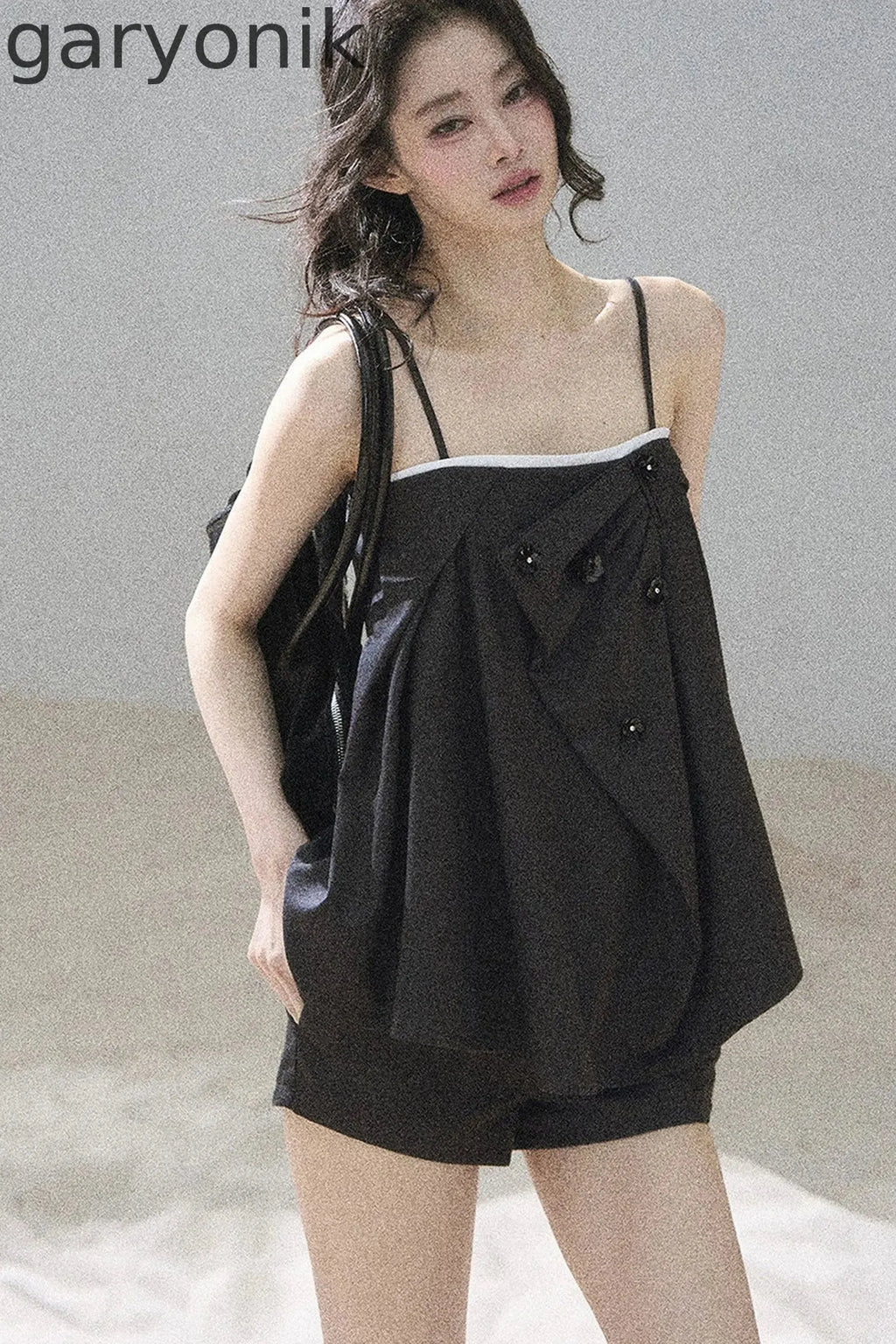 Flowing Light Camisole Top and Shorts Set-Up