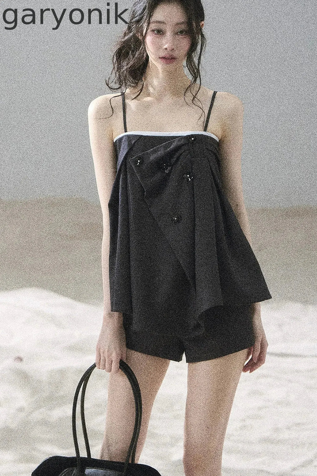 Flowing Light Camisole Top and Shorts Set-Up