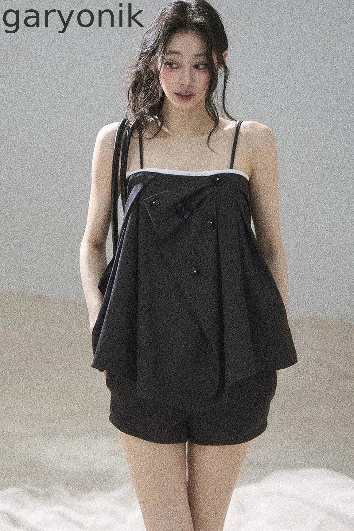 Flowing Light Camisole Top and Shorts Set-Up