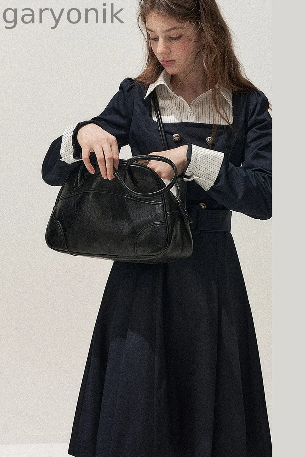 Retro Two-Piece Trench Dress