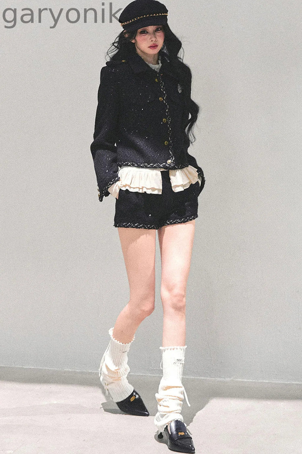 Tweed Style Rich Girl Three-Piece Set-Up