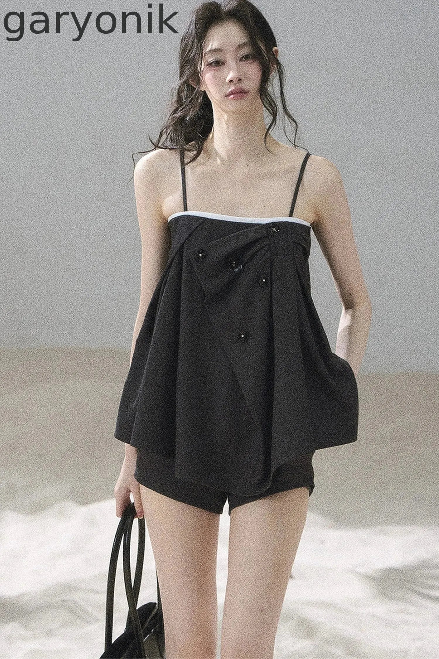 Flowing Light Camisole Top and Shorts Set-Up