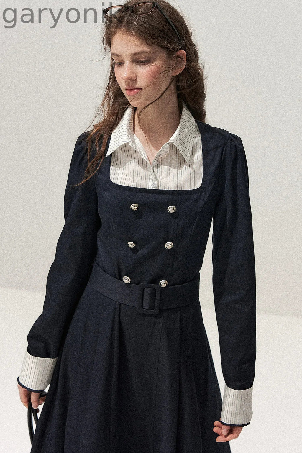 Retro Two-Piece Trench Dress