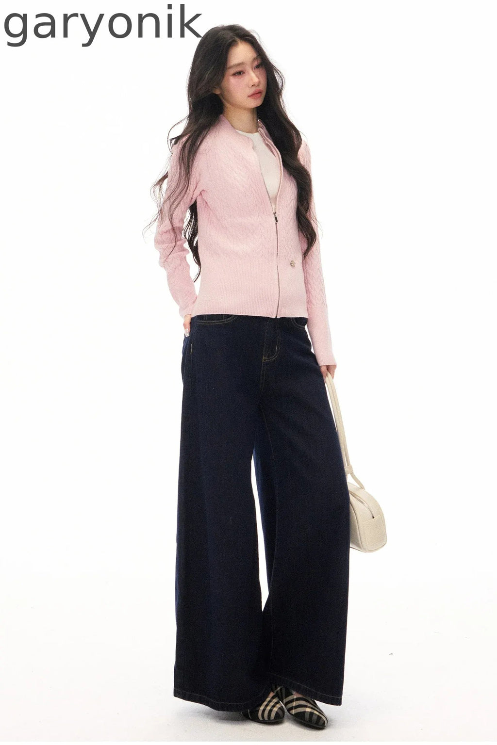Long Sleeve Knitted Cardigan and Pants Set-Up