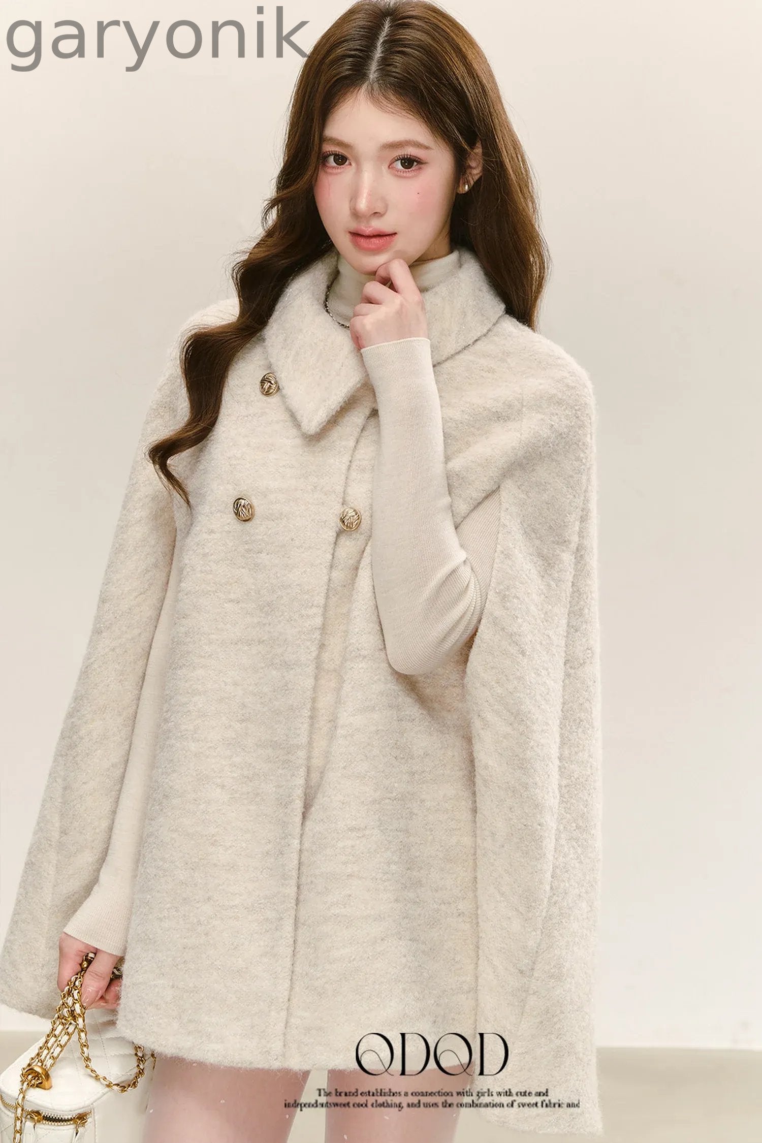 Woolen Cape Shawl Coat