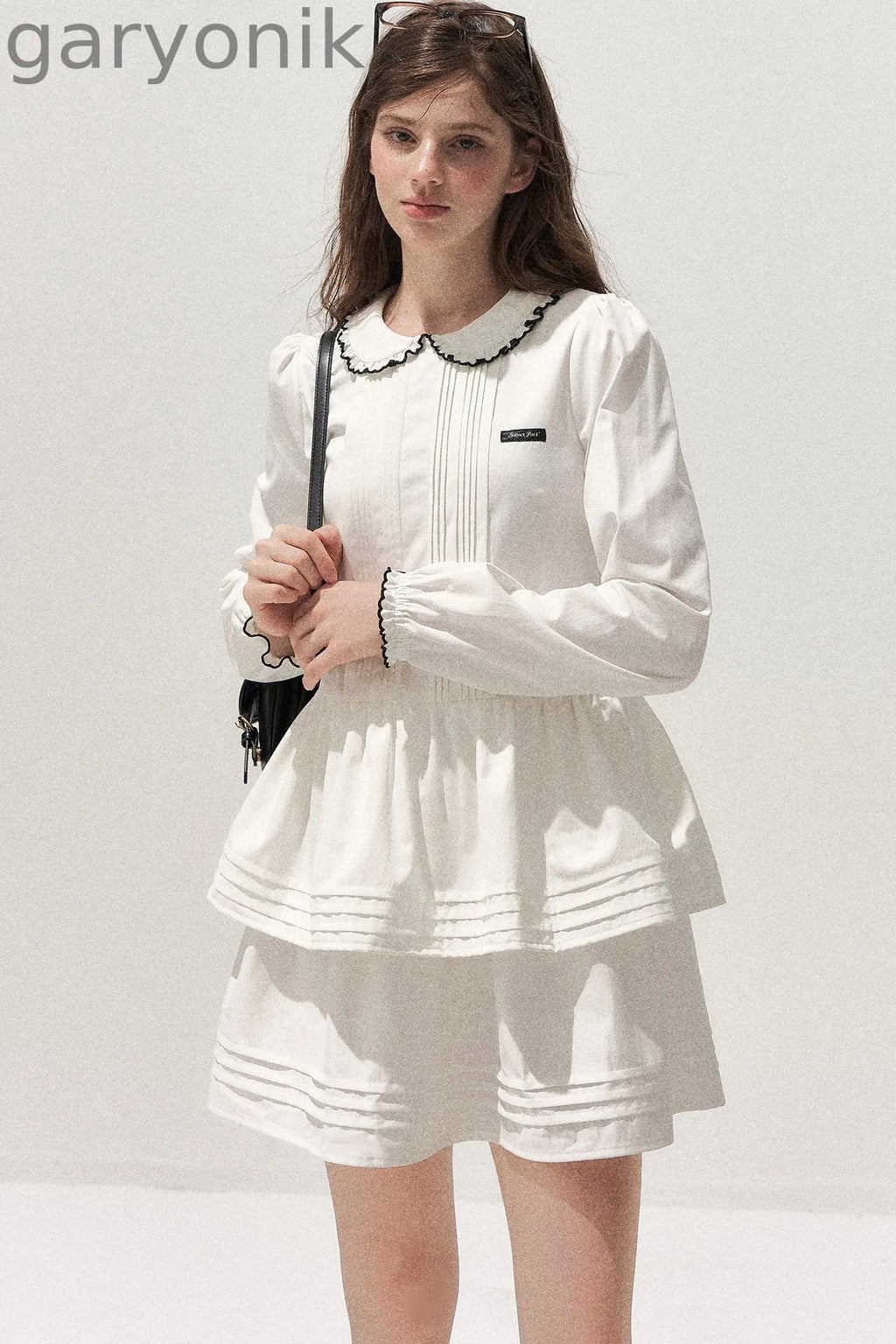 Tuck Pleated Cake Dress