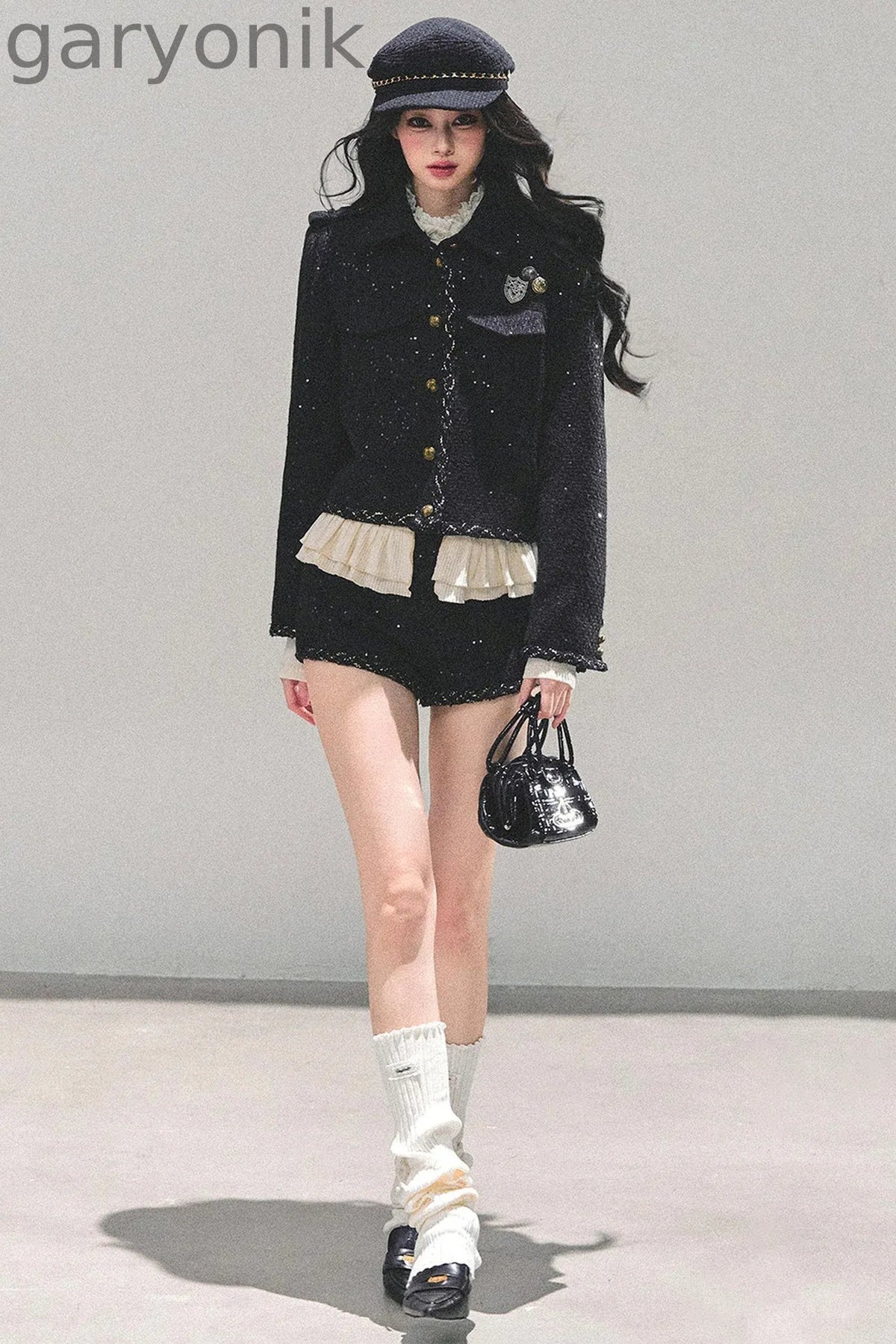 Tweed Style Rich Girl Three-Piece Set-Up