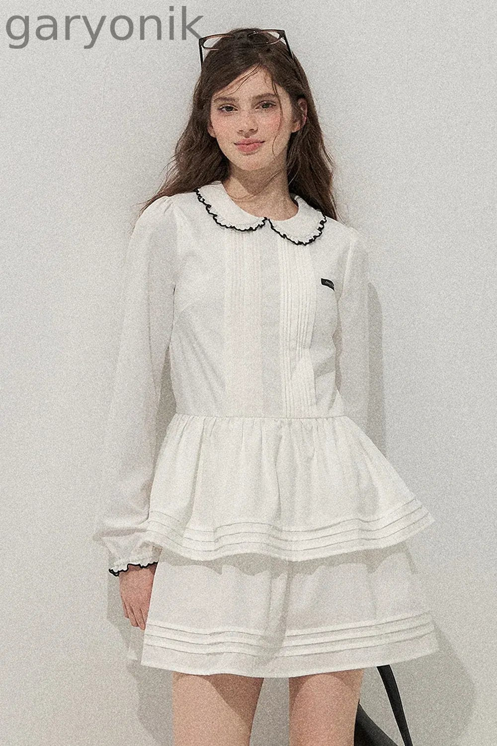 Tuck Pleated Cake Dress
