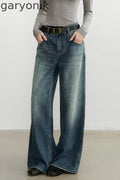 Vintage Washed Denim Pants