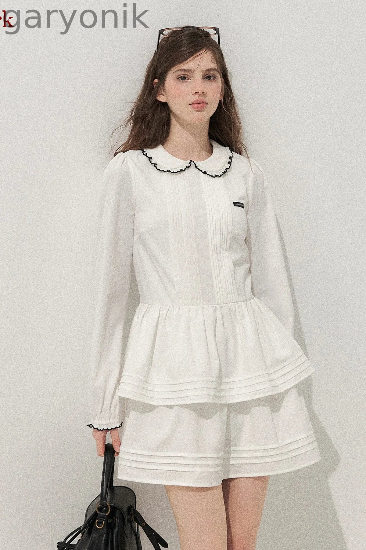 Tuck Pleated Cake Dress