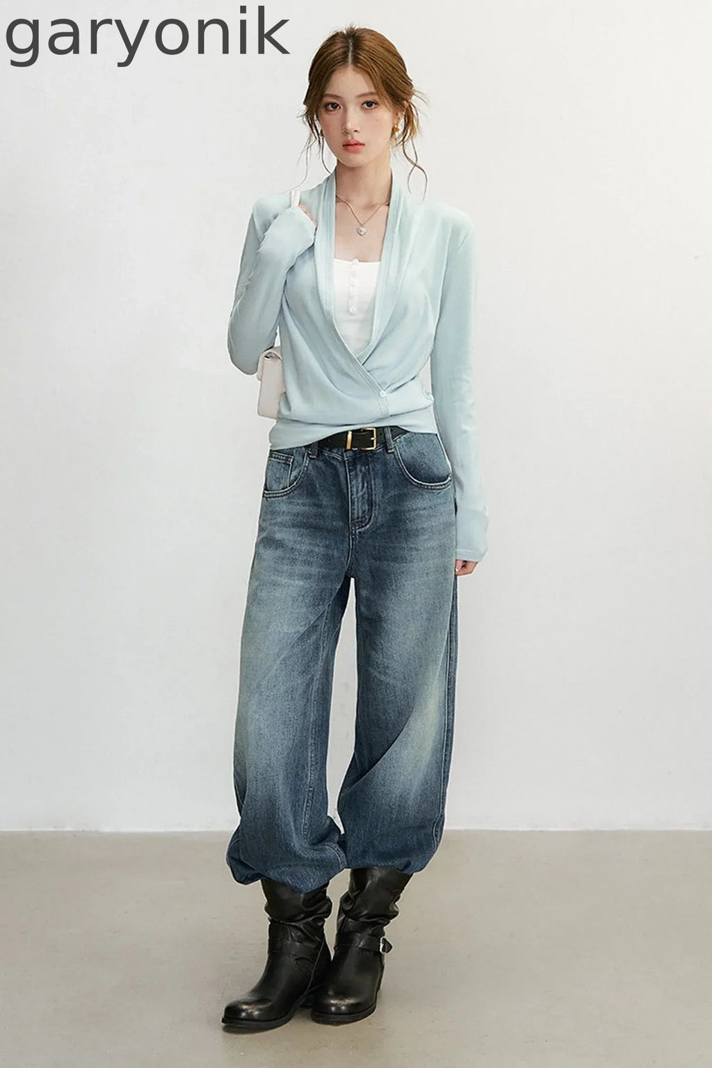 Vintage Washed Denim Pants