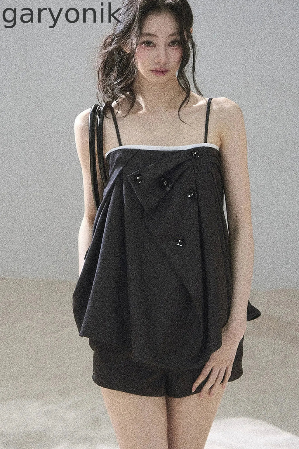 Flowing Light Camisole Top and Shorts Set-Up