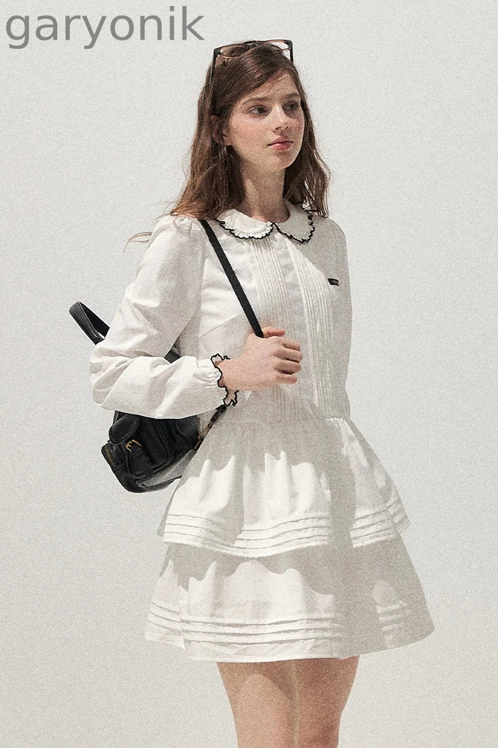 Tuck Pleated Cake Dress