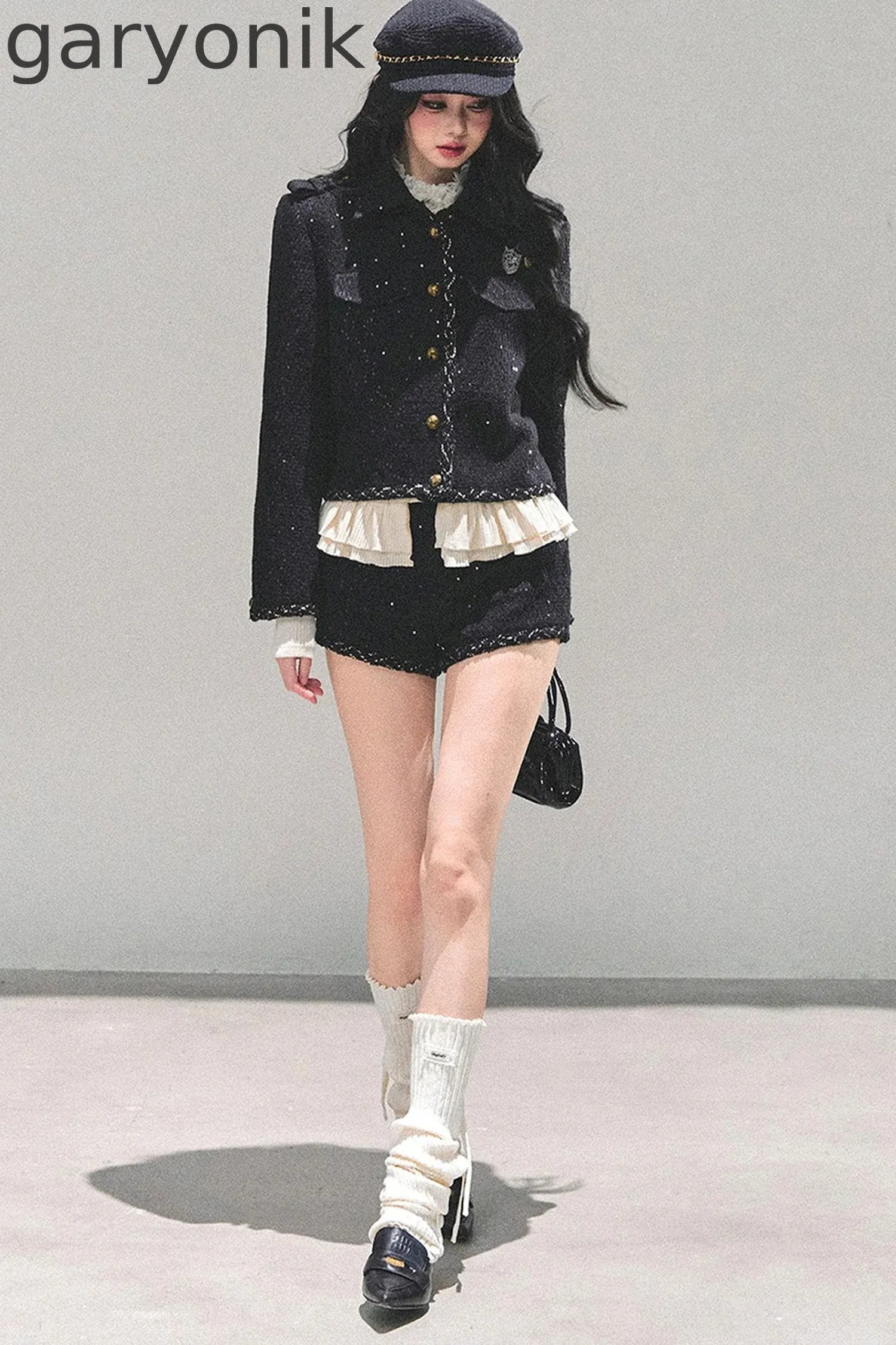 Tweed Style Rich Girl Three-Piece Set-Up