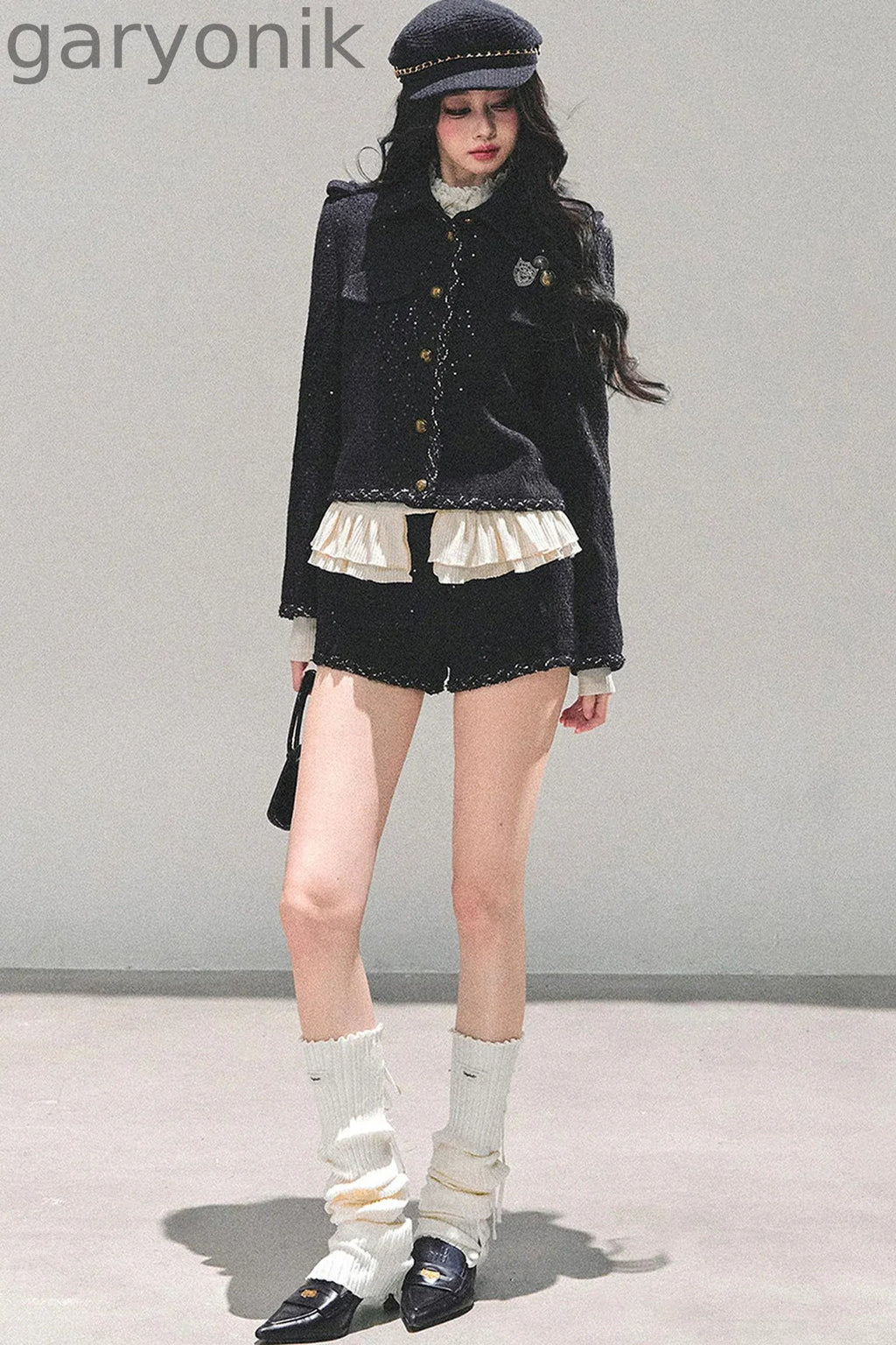 Tweed Style Rich Girl Three-Piece Set-Up