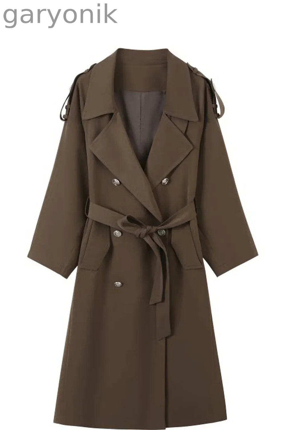Women's Mid-Length Windbreaker and Camisole Dress Set-Up