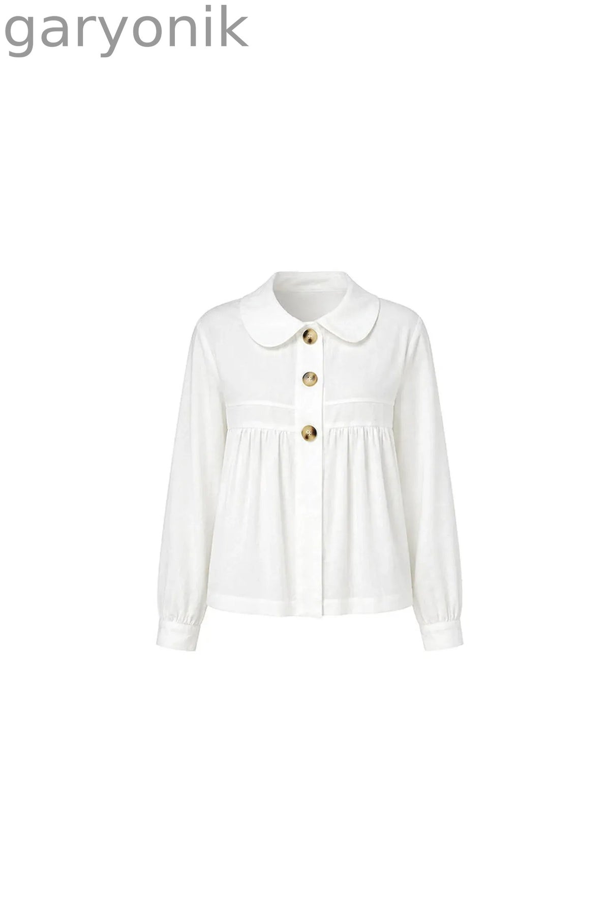 Long Sleeve White Shirt Skirt Set-Up