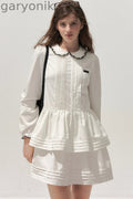 Tuck Pleated Cake Dress
