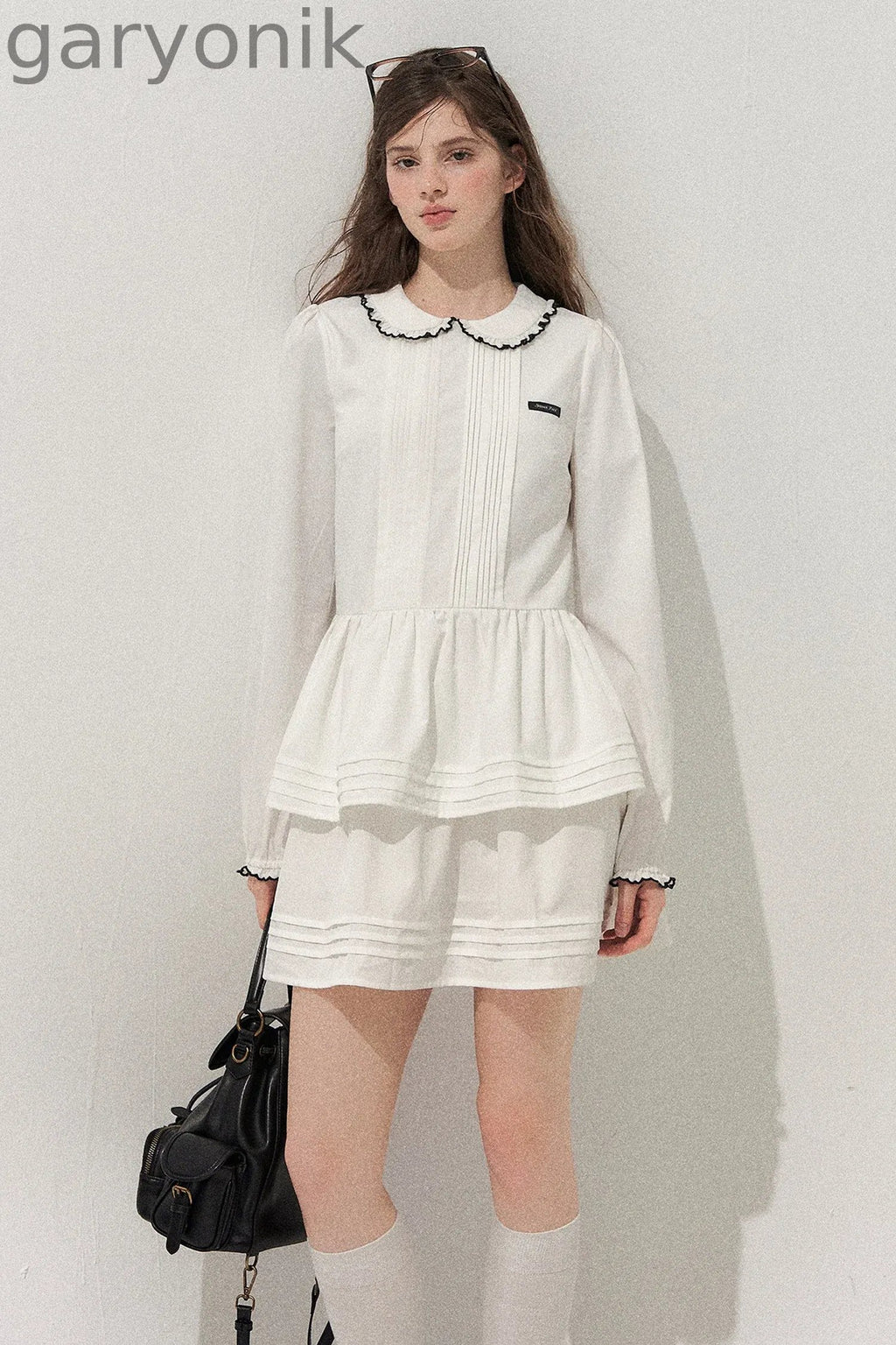 Tuck Pleated Cake Dress