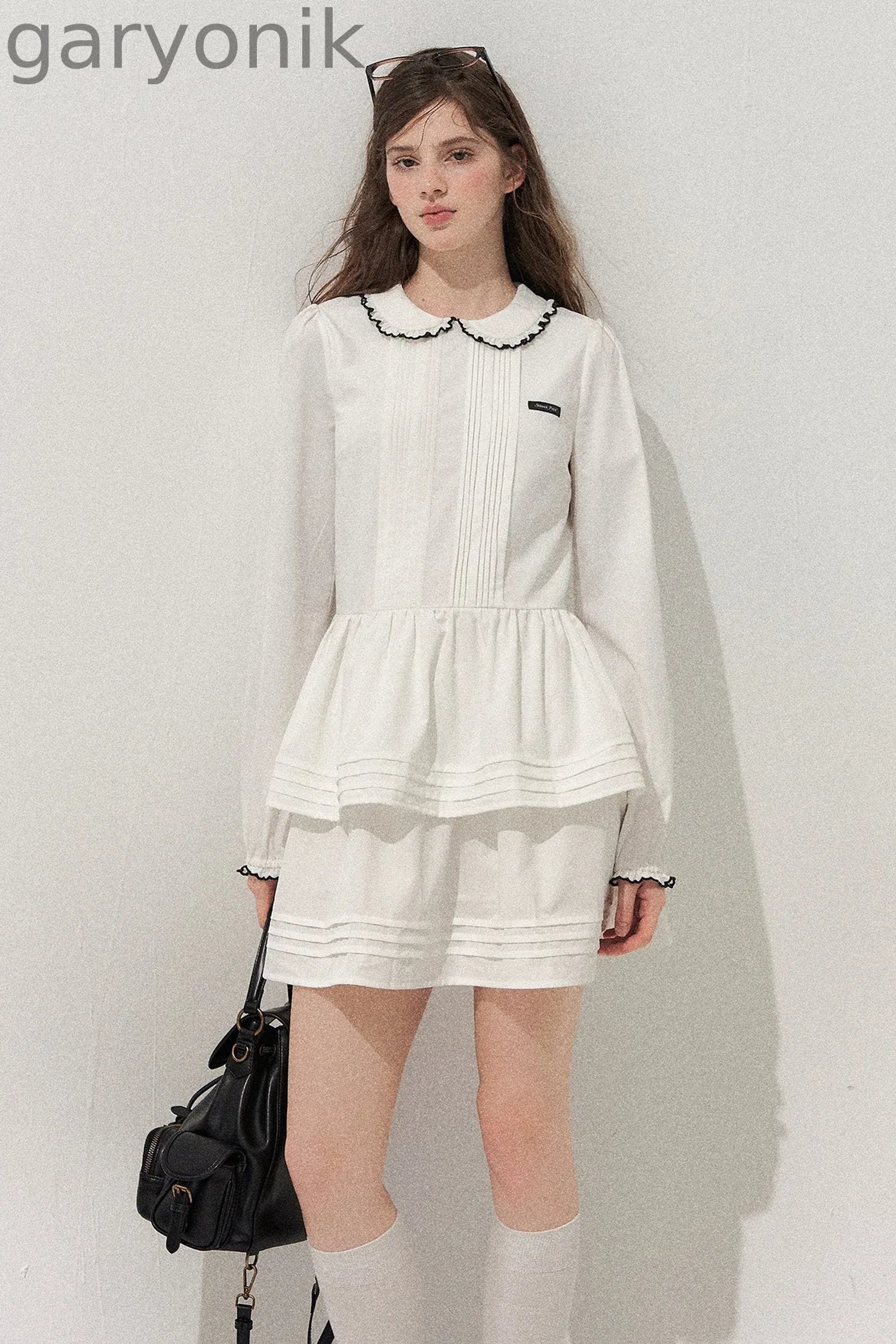 Tuck Pleated Cake Dress
