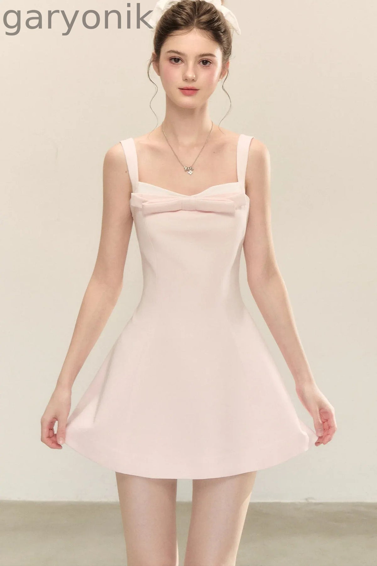 Bow-Knot Suspender Dress