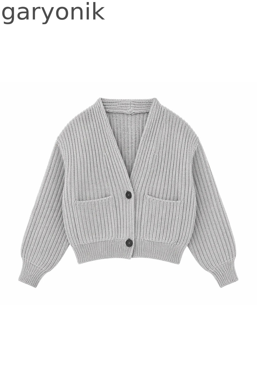 Knit Cardigan and Cuffed Pants Set-Up