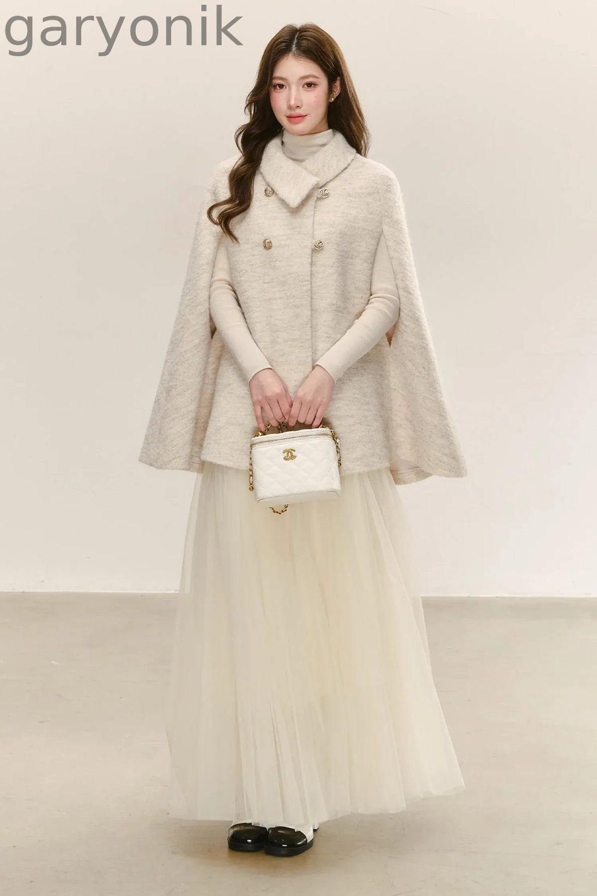 Woolen Cape Shawl Coat
