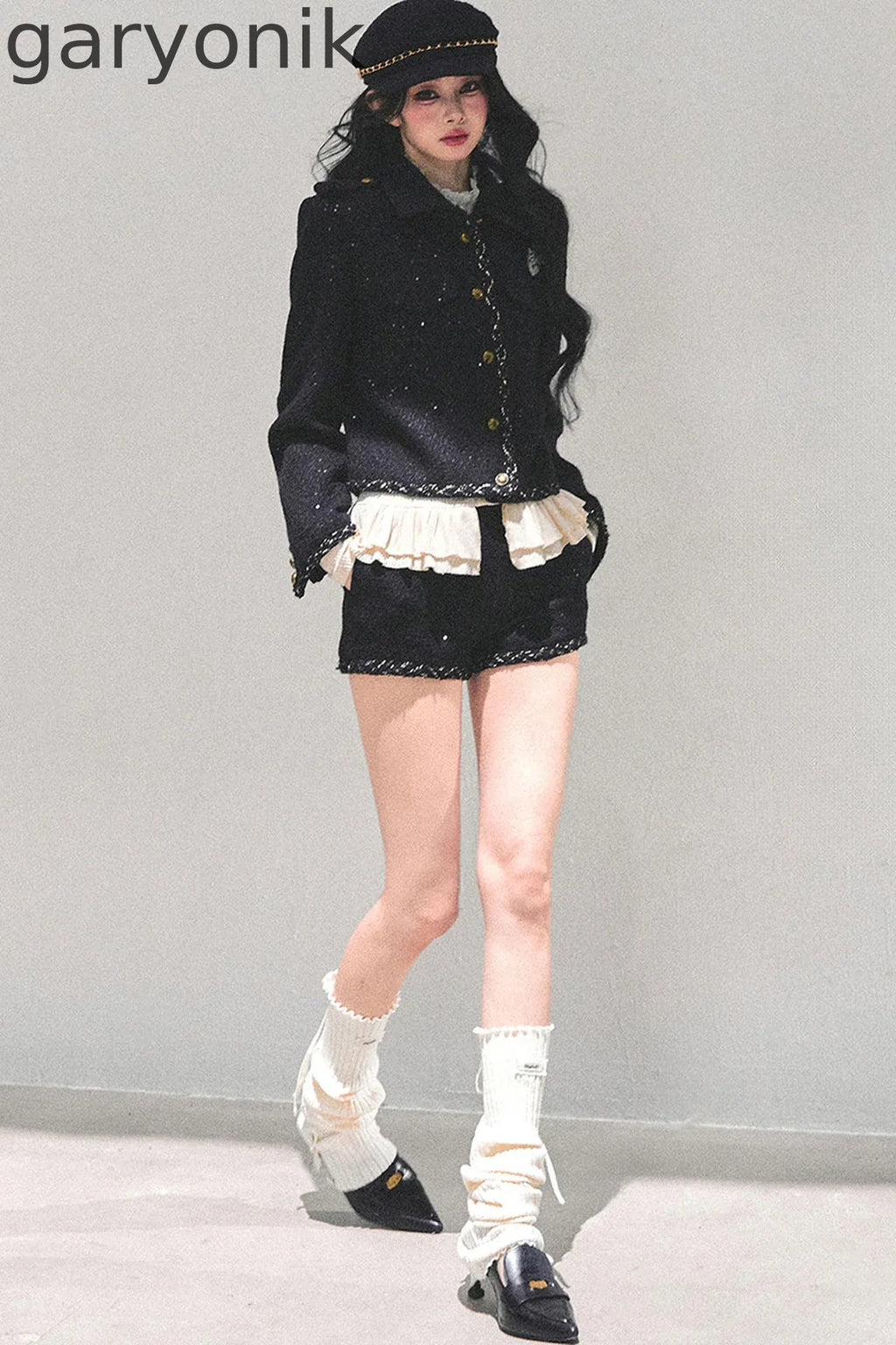 Tweed Style Rich Girl Three-Piece Set-Up