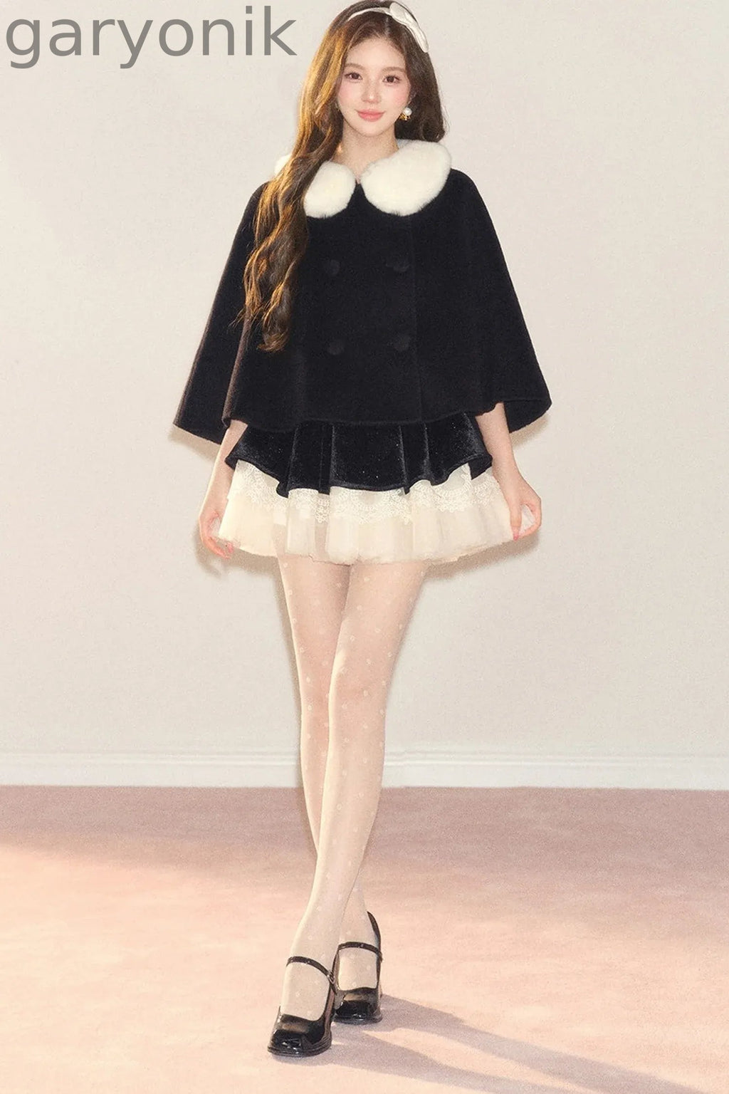 Shimmering Hepburn Style Velvet Princess Dress