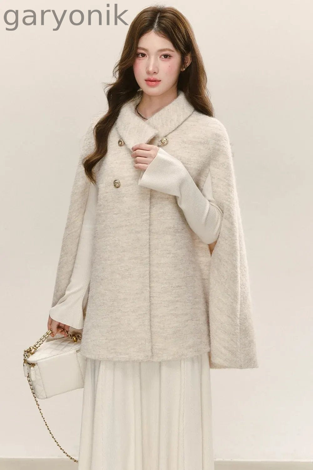Woolen Cape Shawl Coat