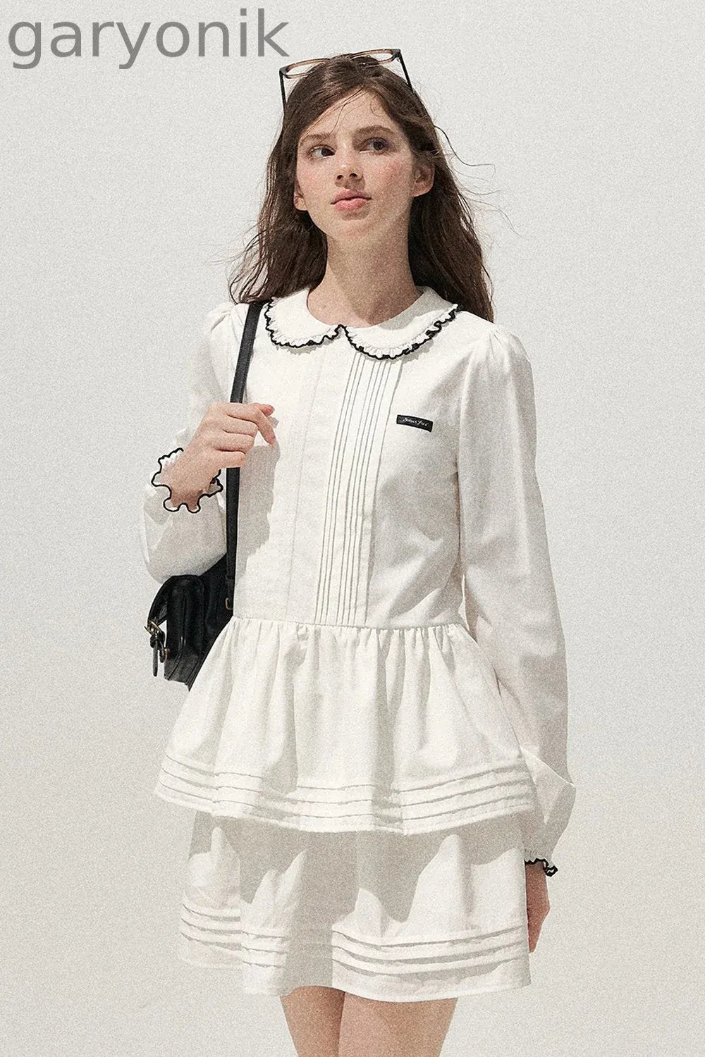Tuck Pleated Cake Dress