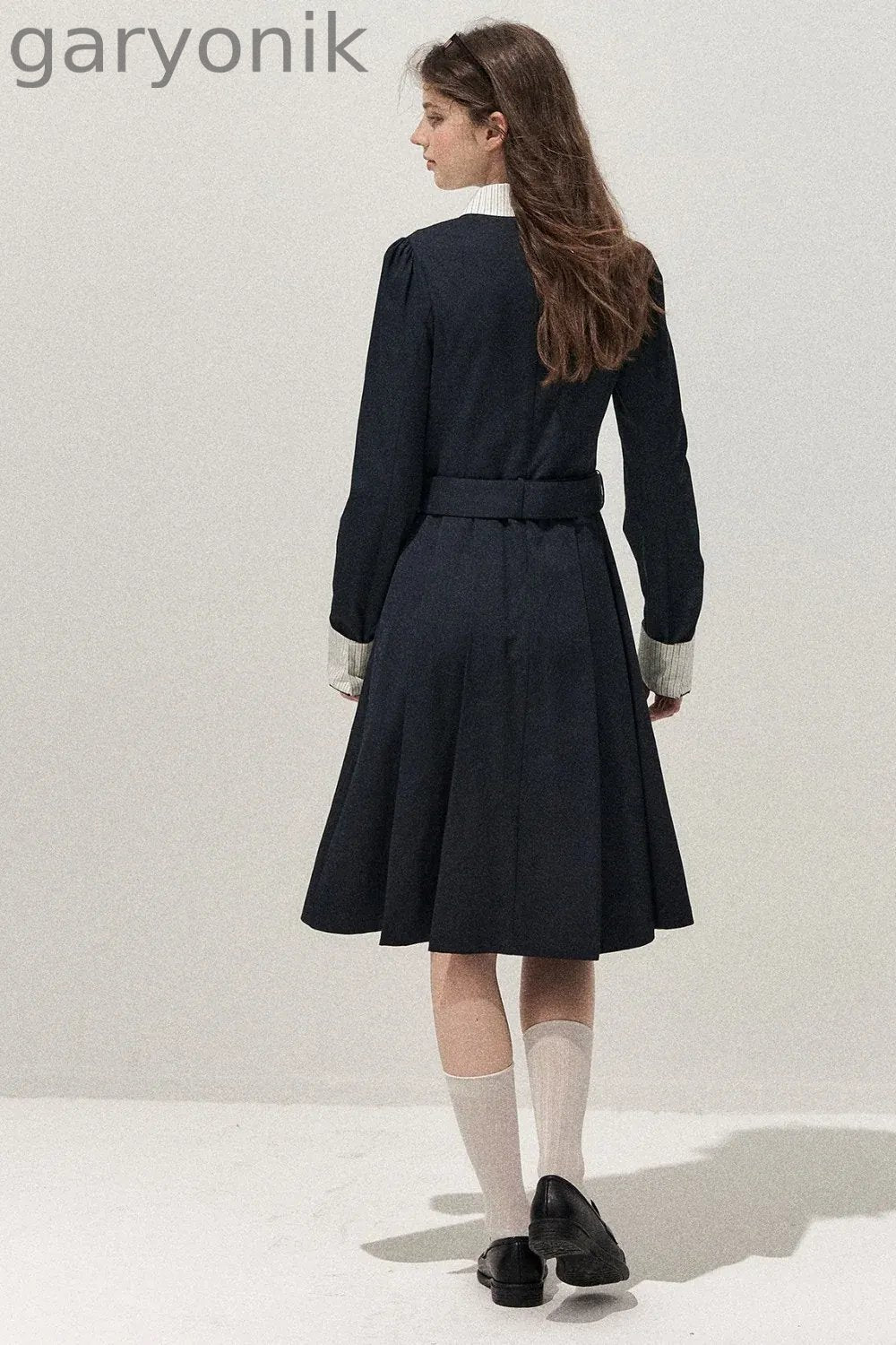 Retro Two-Piece Trench Dress