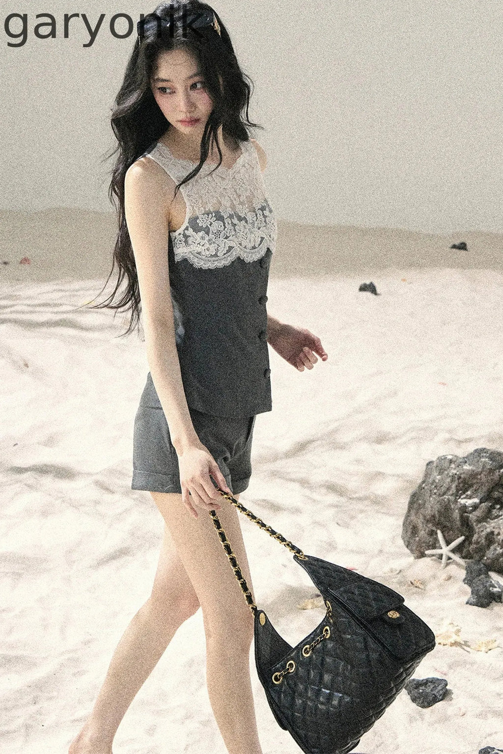 French Lace Top and Shorts Set-Up