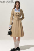 Retro Two-Piece Trench Dress